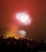 Novoroční ohňostroj v Brně - Špilberk 2013 | fotografie
